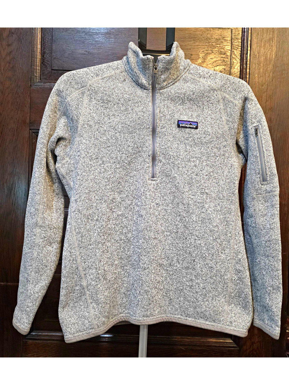 Patagonia Better Sweater 1/4 Zip Mock Neck Fleece Pullover Gray women's M